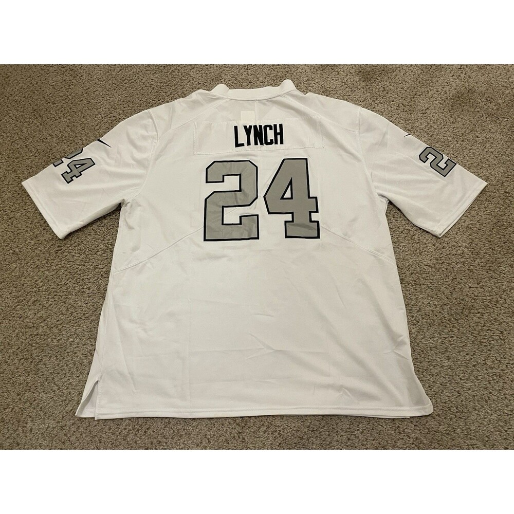 Nike NFL Marshawn Lynch #24 Raiders On Field Stitched Jersey Men's XXLarge - Picture 2 of 5